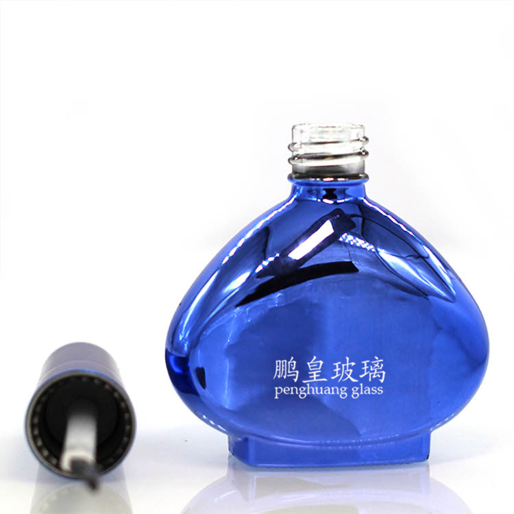 N-237藍色電鍍甲油膠瓶