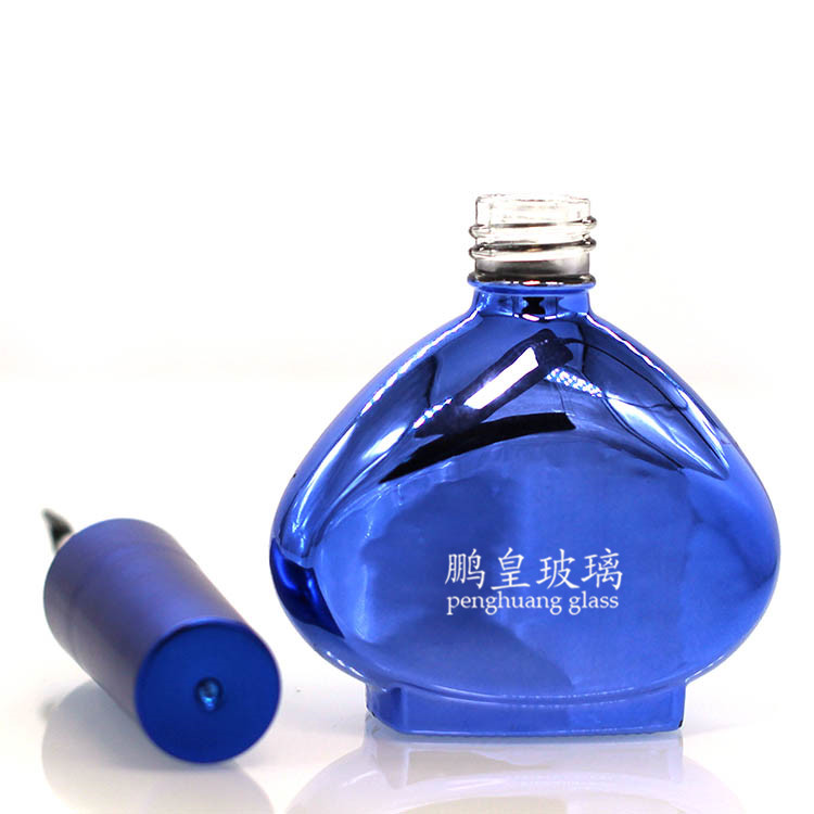 N-237藍色電鍍甲油膠瓶