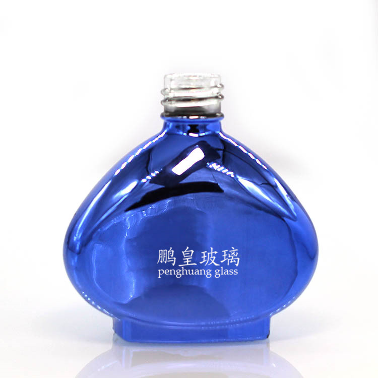 N-237藍色電鍍甲油膠瓶