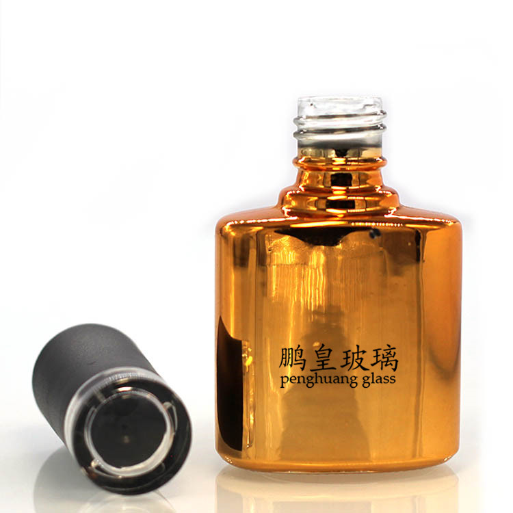 N-294金色電鍍甲油膠瓶