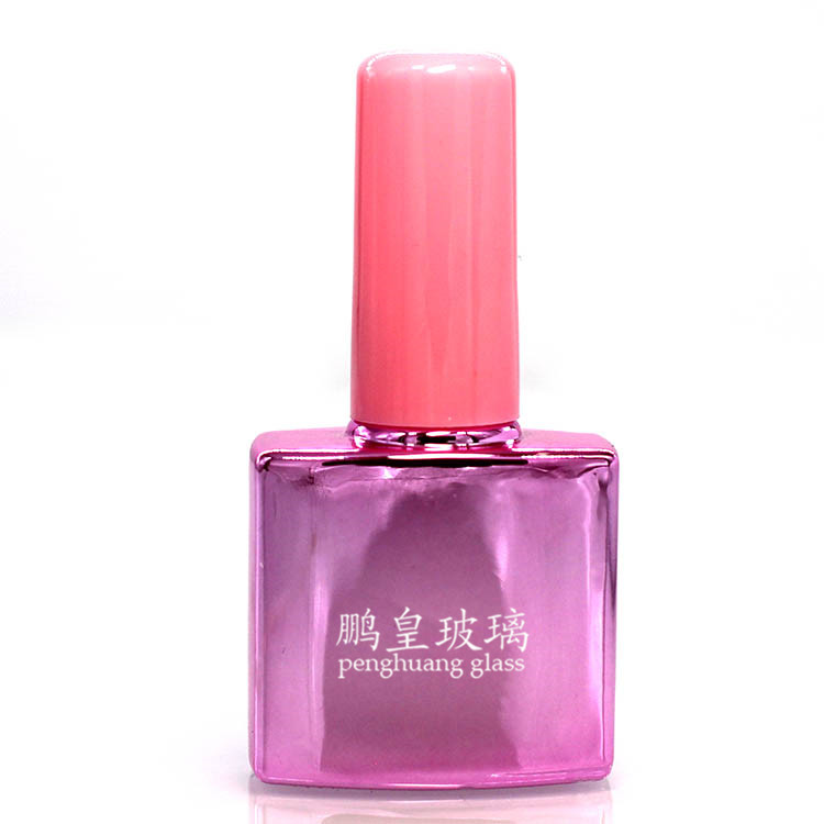 N-294粉色電鍍甲油膠瓶