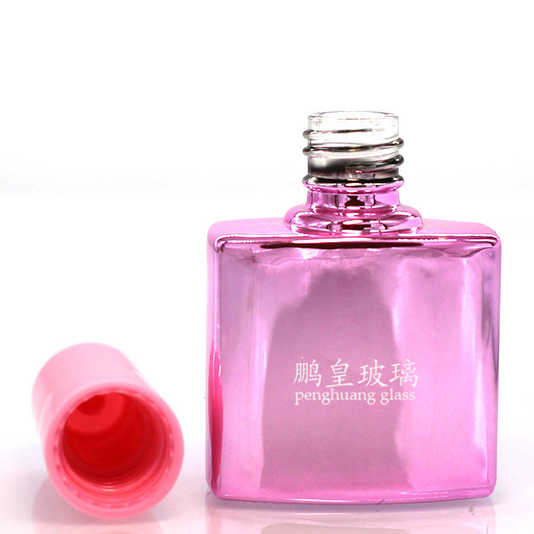 N-294粉色電鍍甲油膠瓶