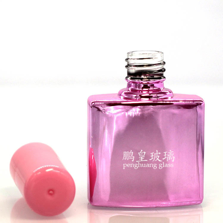 N-294粉色電鍍甲油膠瓶