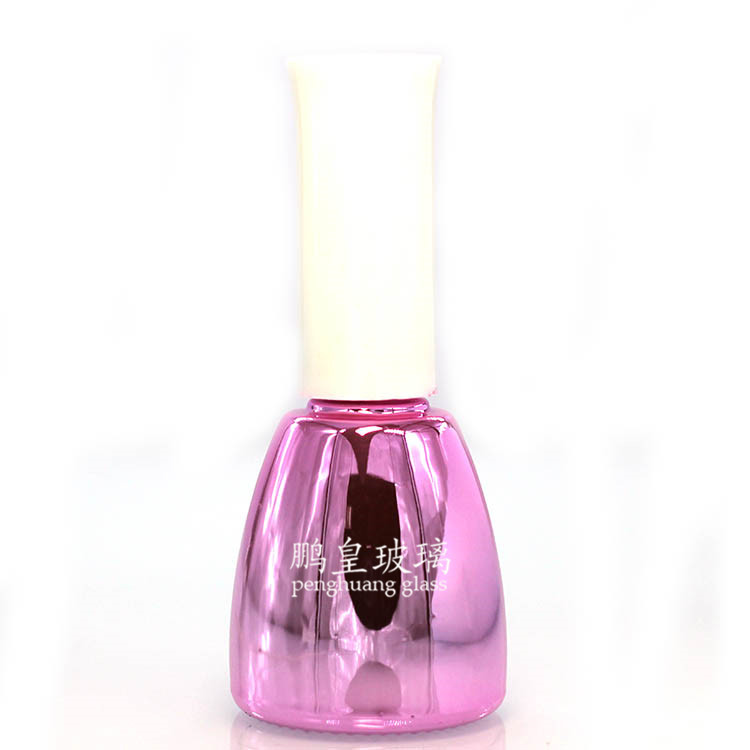 N-459粉色電鍍甲油膠瓶
