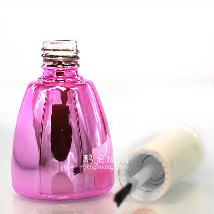 N-459粉色電鍍甲油膠瓶