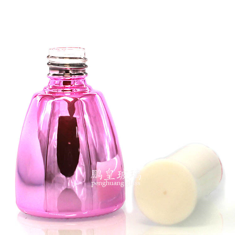 N-459粉色電鍍甲油膠瓶
