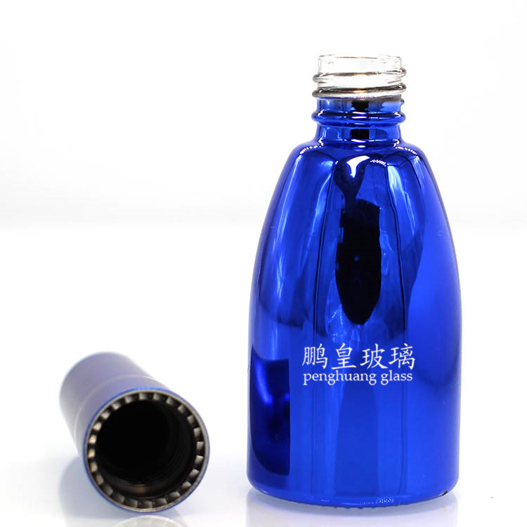 N-778藍色電鍍甲油膠瓶