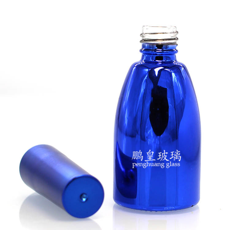 N-778藍色電鍍甲油膠瓶