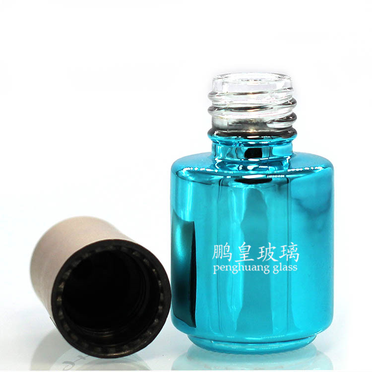 N-91藍色電鍍甲油膠瓶