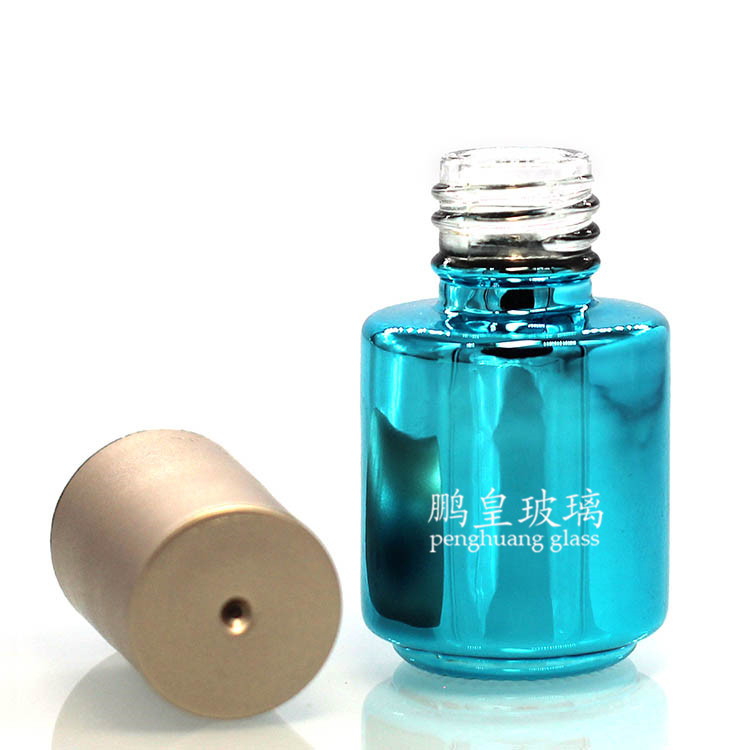 N-91藍色電鍍甲油膠瓶