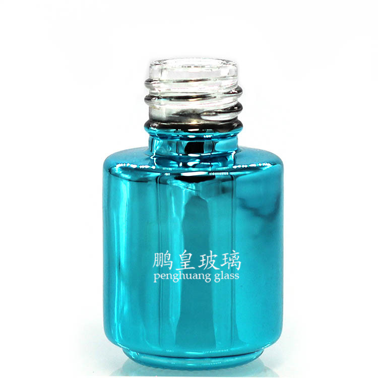 N-91藍色電鍍甲油膠瓶