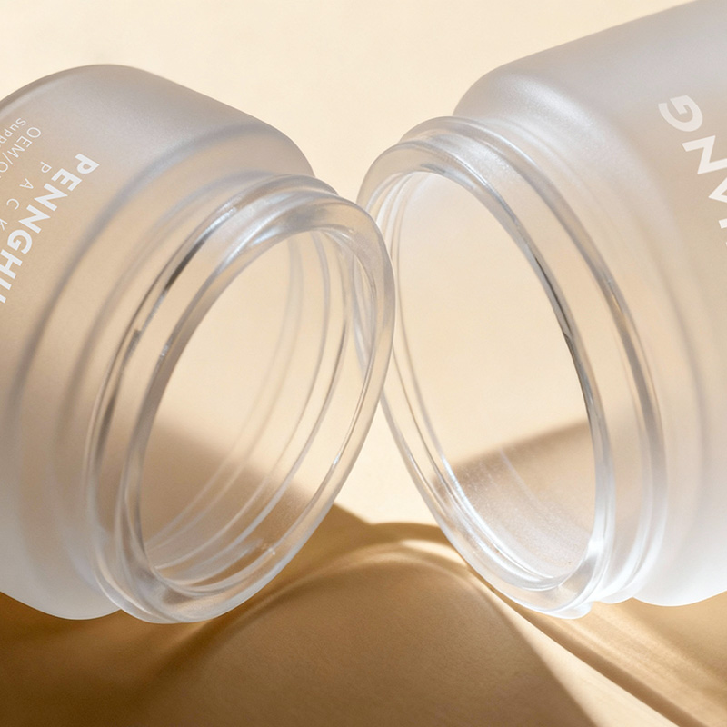 批發5-30g電鍍蓋眼霜面霜瓶50/100g玻璃面霜磨砂膏瓶護膚 品分裝瓶