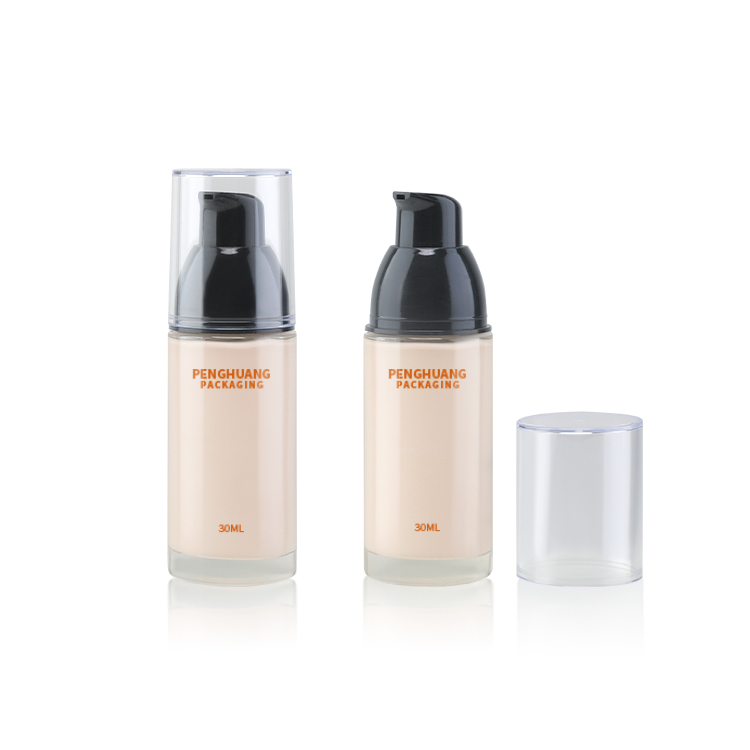 30ml粉底液瓶乳液按壓泵頭瓶玻璃粉底隔離霜瓶化妝品包材廠家定制