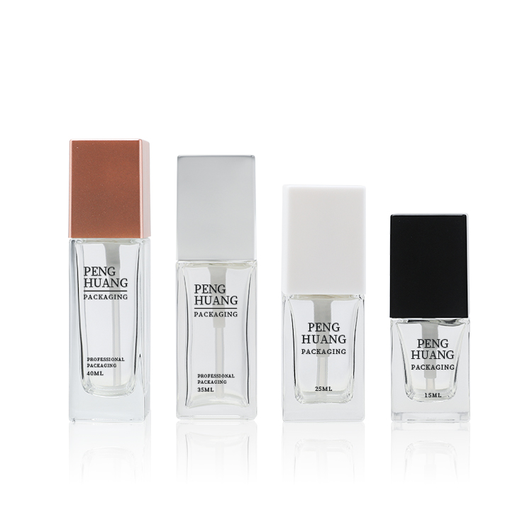 15/25/35/40ml粉底液按壓瓶 玻璃透明粉底瓶 壓泵乳液BB霜瓶批發(fā)