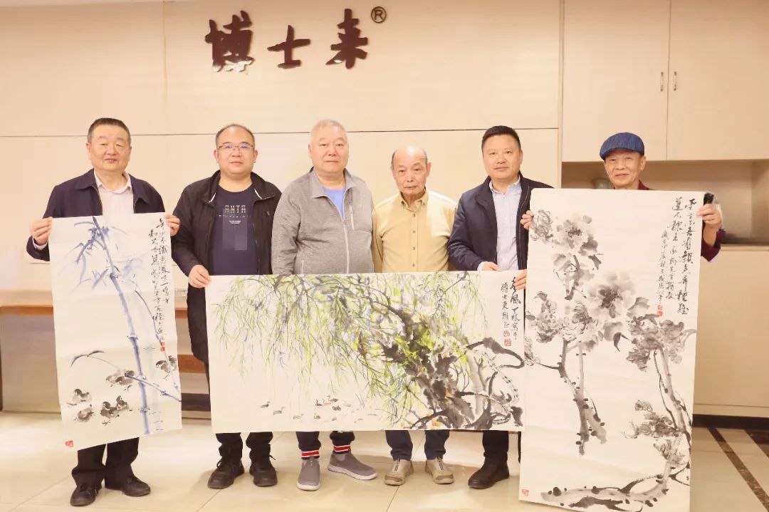 集团新闻 | 湖北画家周天林、谈盛强走进博士来集团