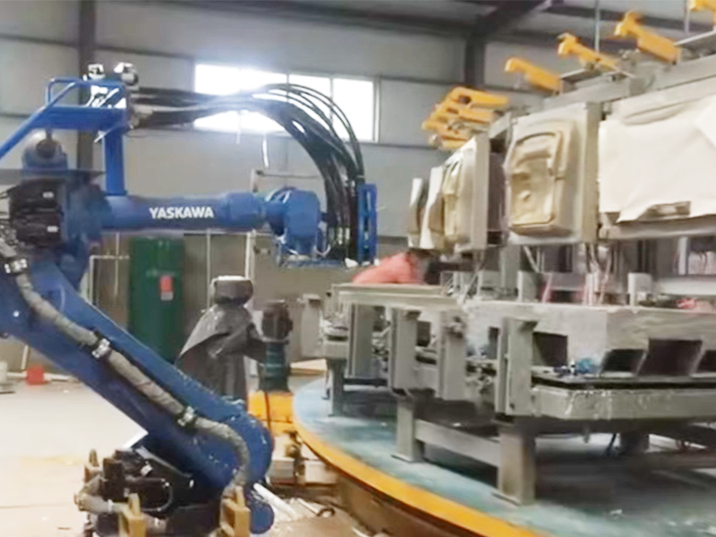 锐川汽车座椅靠背圆盘生产线高压发泡机