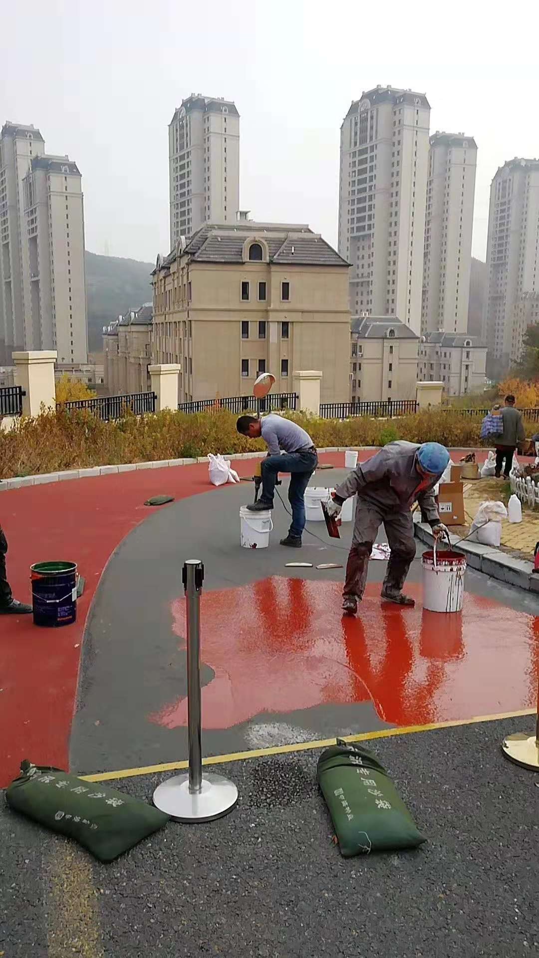 防滑路面施工