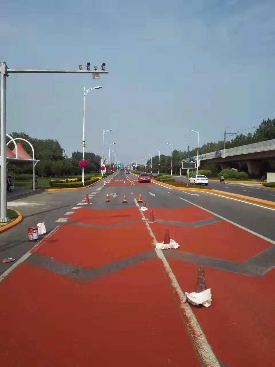 防滑路面施工