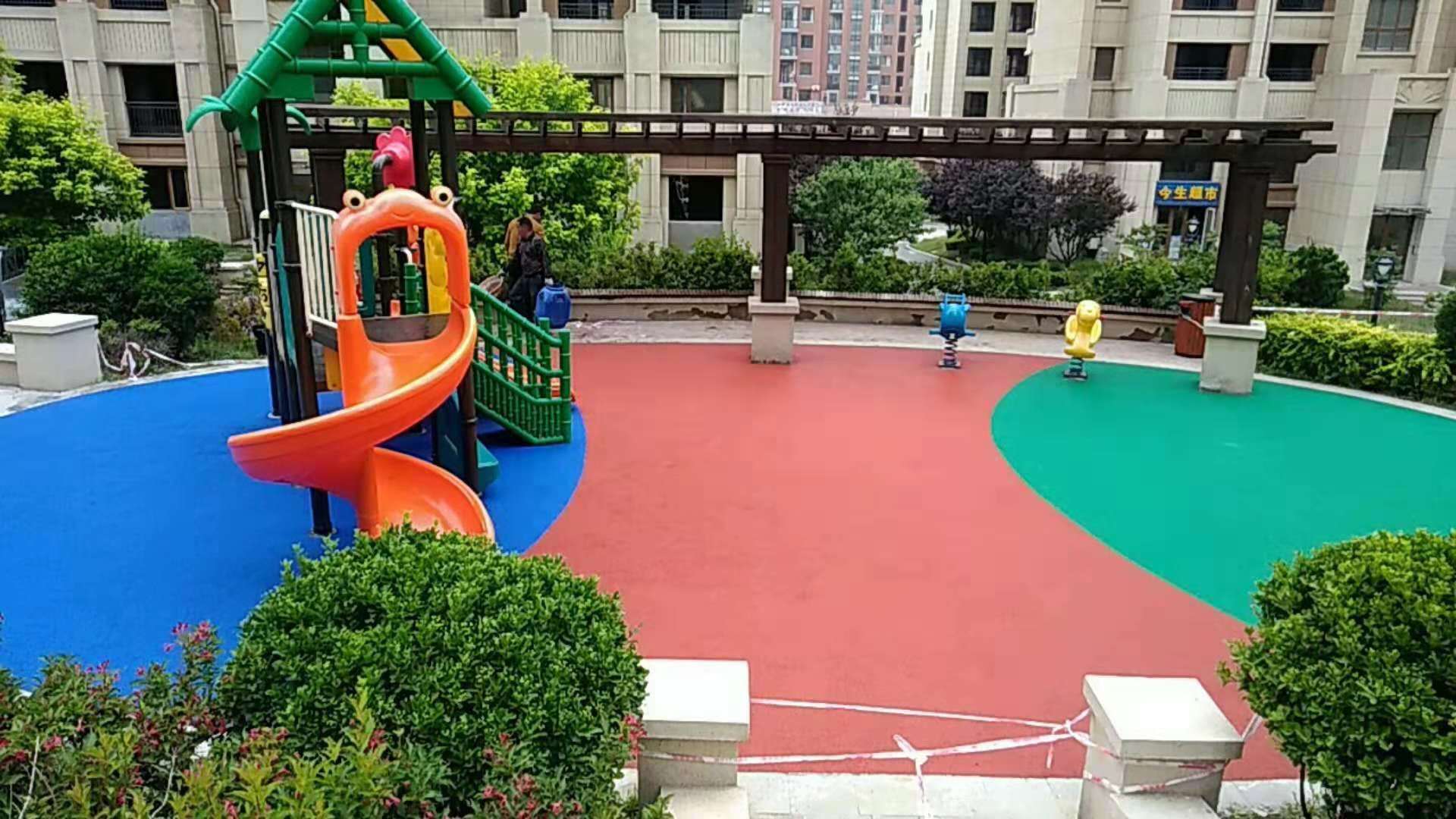 防滑路面施工