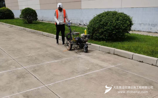 大连道路划线工程案例
