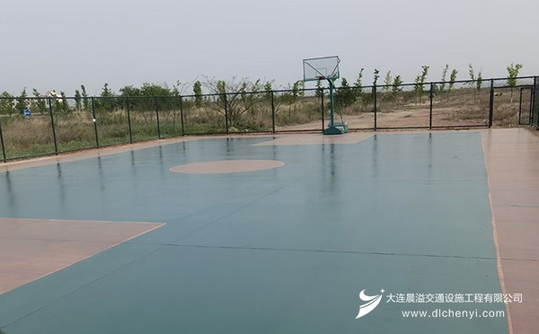 大连篮球场划线