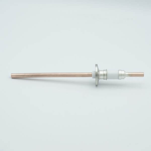 电源馈通件，12000 伏，1 管，0.25“ 铜导体，1.18” QF / KF 法兰