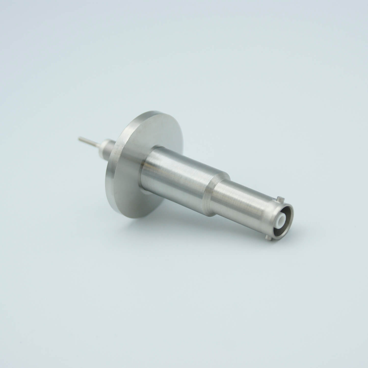 SHV-10 同轴馈通件，1 针，接地屏蔽，裸露绝缘体，1.18“ QF / KF 法兰