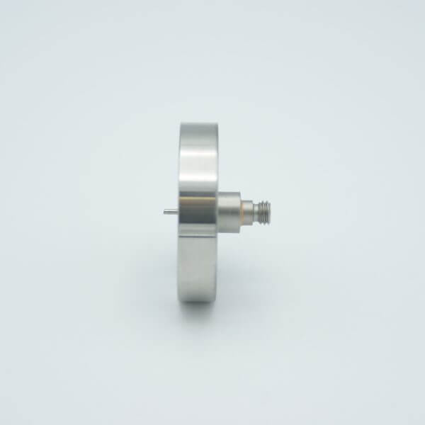 Microdot 同轴馈通件，1 针，接地屏蔽，1.33“ 扁平法兰