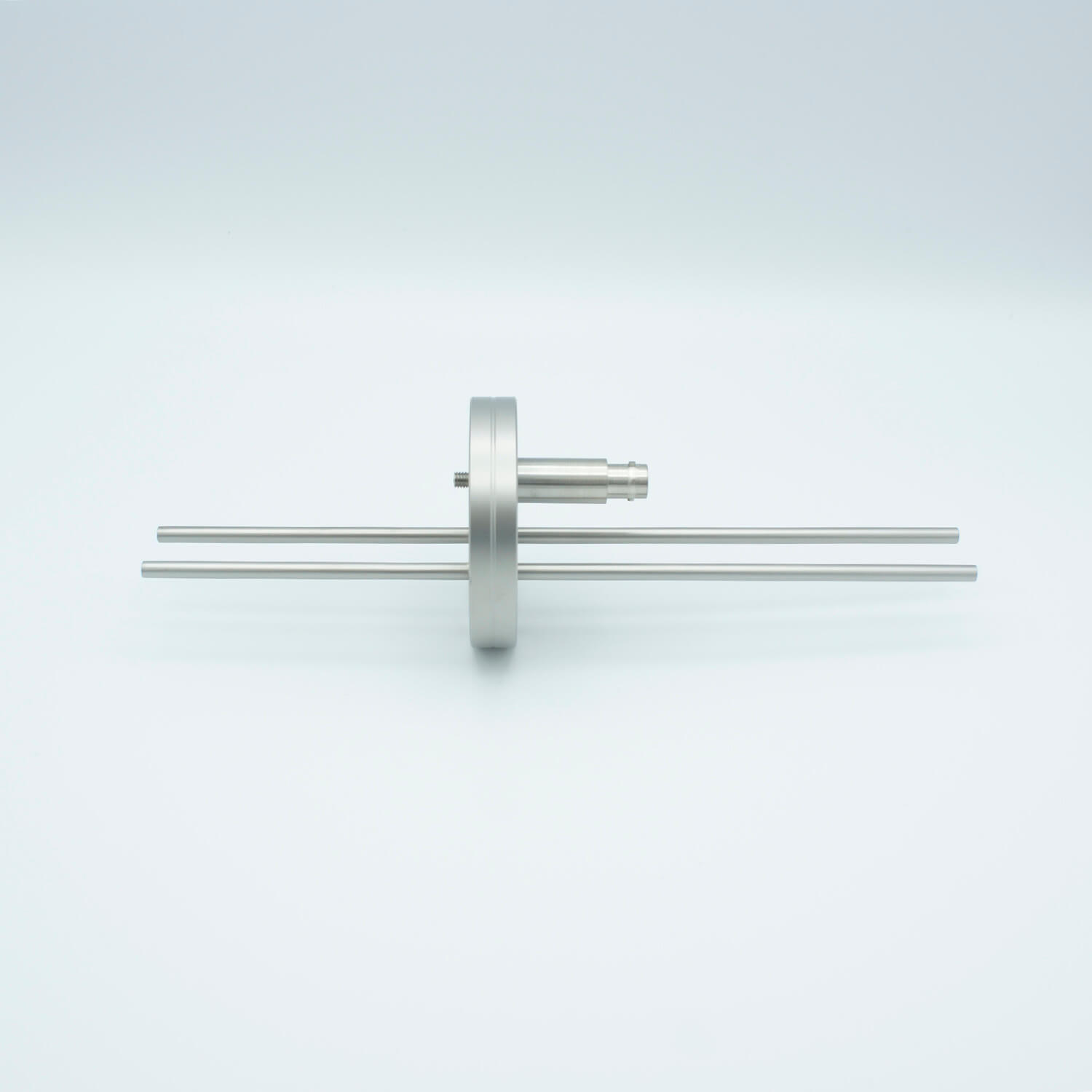 BNC-Microdot 晶体传感器馈通件，1 针 + 2 根不锈钢管，2.75“ 扁平法兰