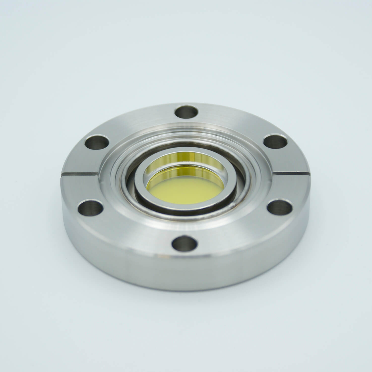 硒化锌 （ZnSe） 视口，UHV 额定真空光学器件，0.90“ 视图直径，2.75” 扁平法兰