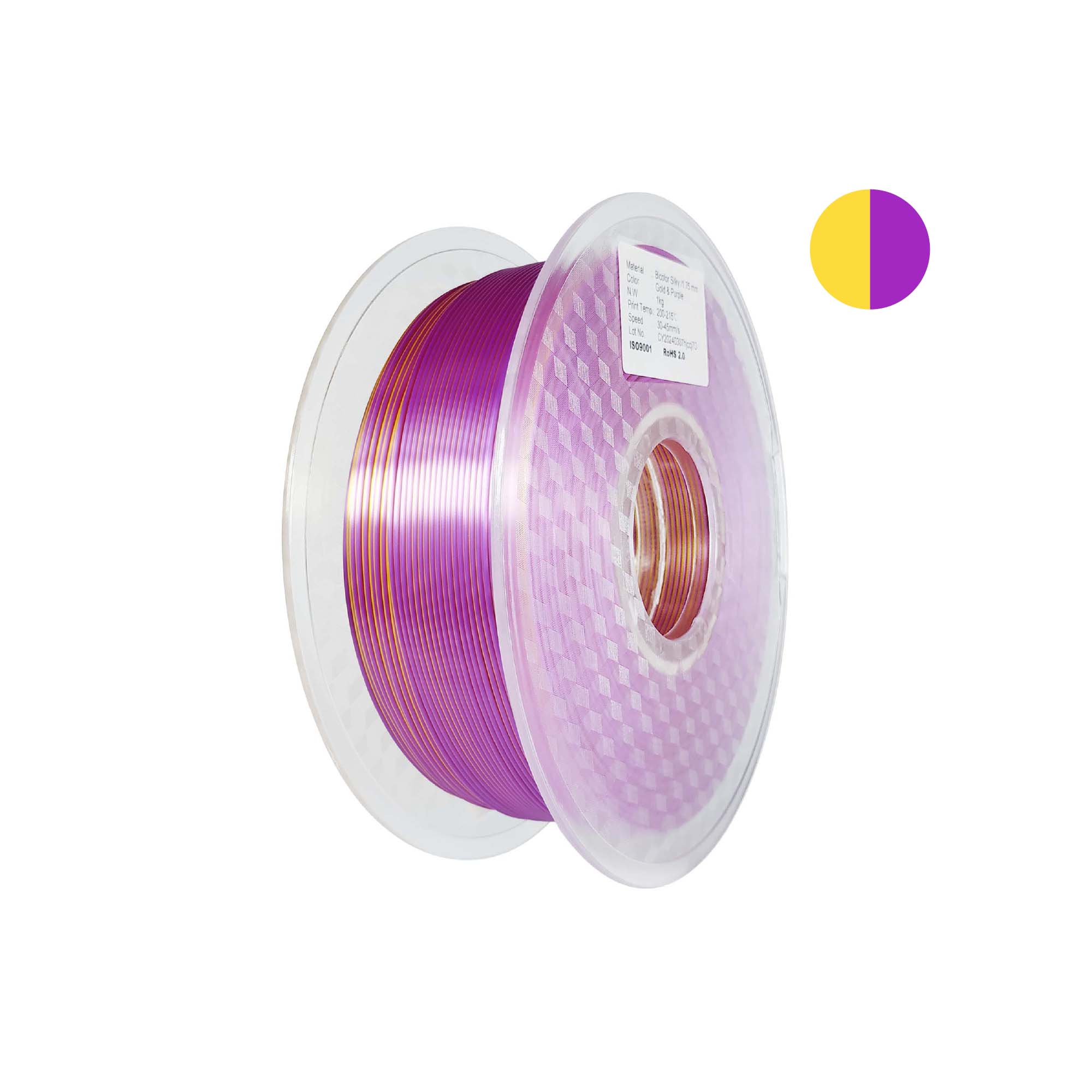 Bicolor Silky（Gold + Purple）