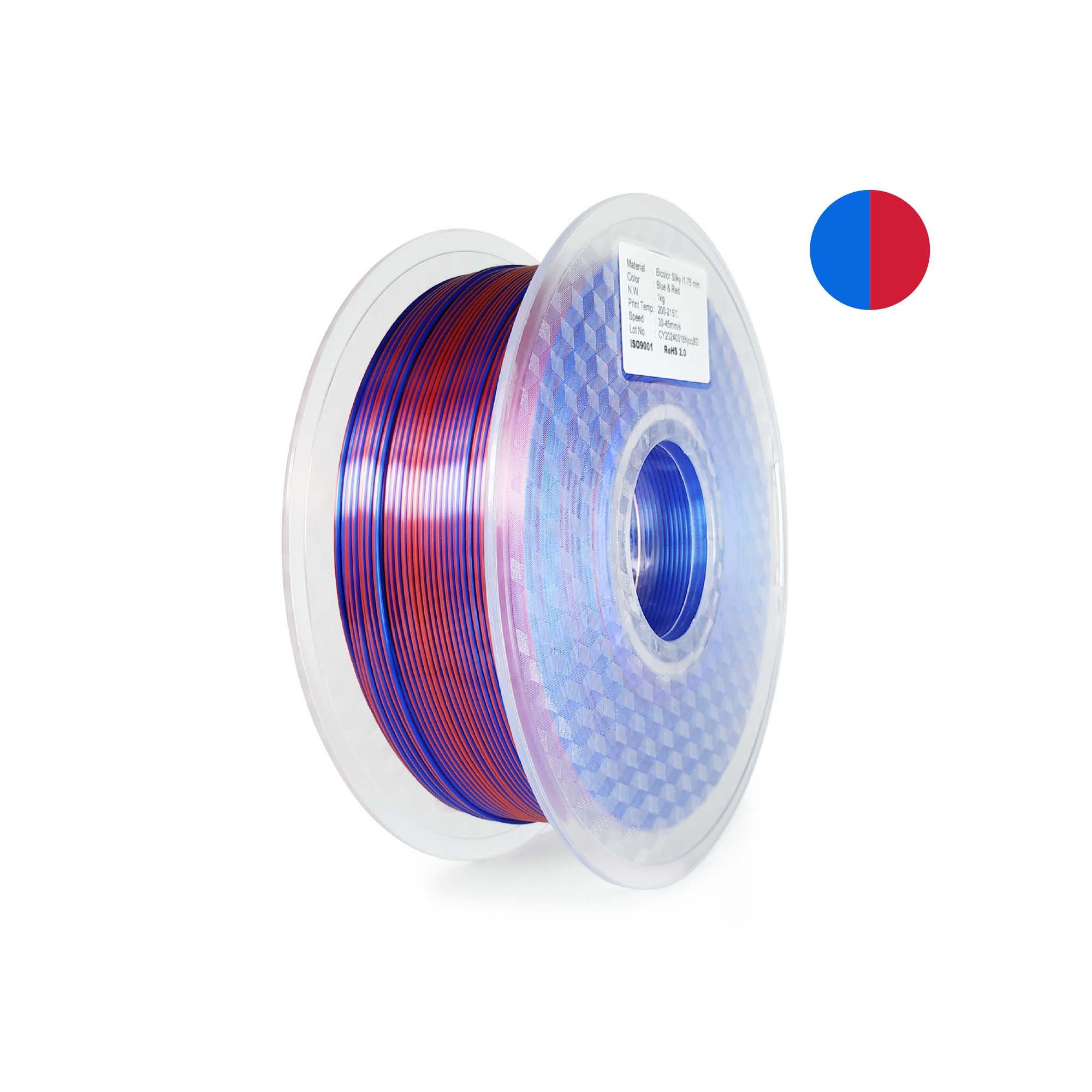 Bicolor Silky（Blue+Red）