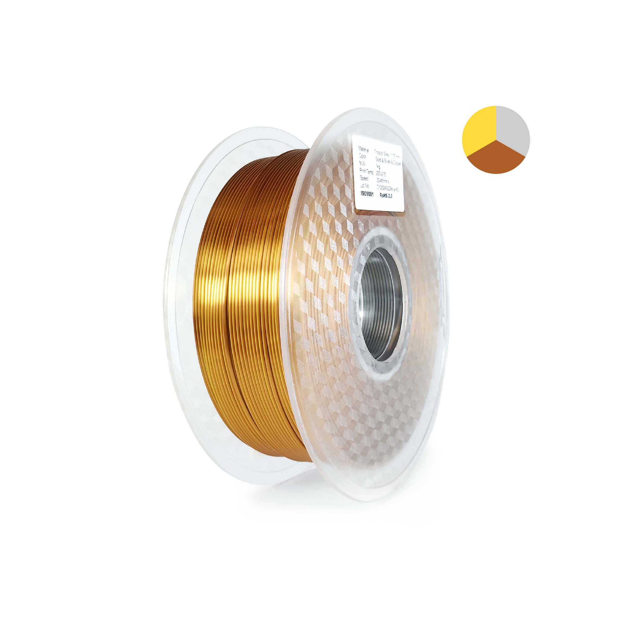 Tricolor Silky（Gold+Silver+Copper）