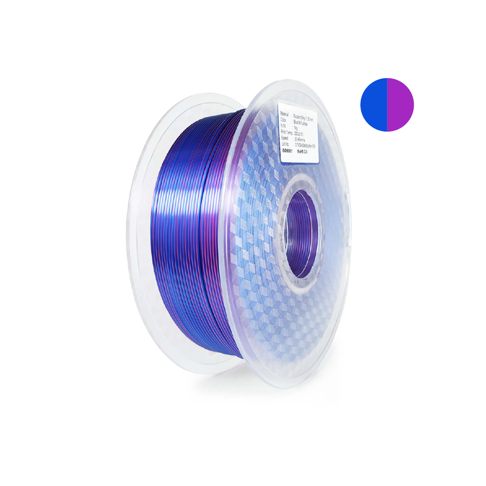 Bicolor Silky（Blue + Fuchsia）