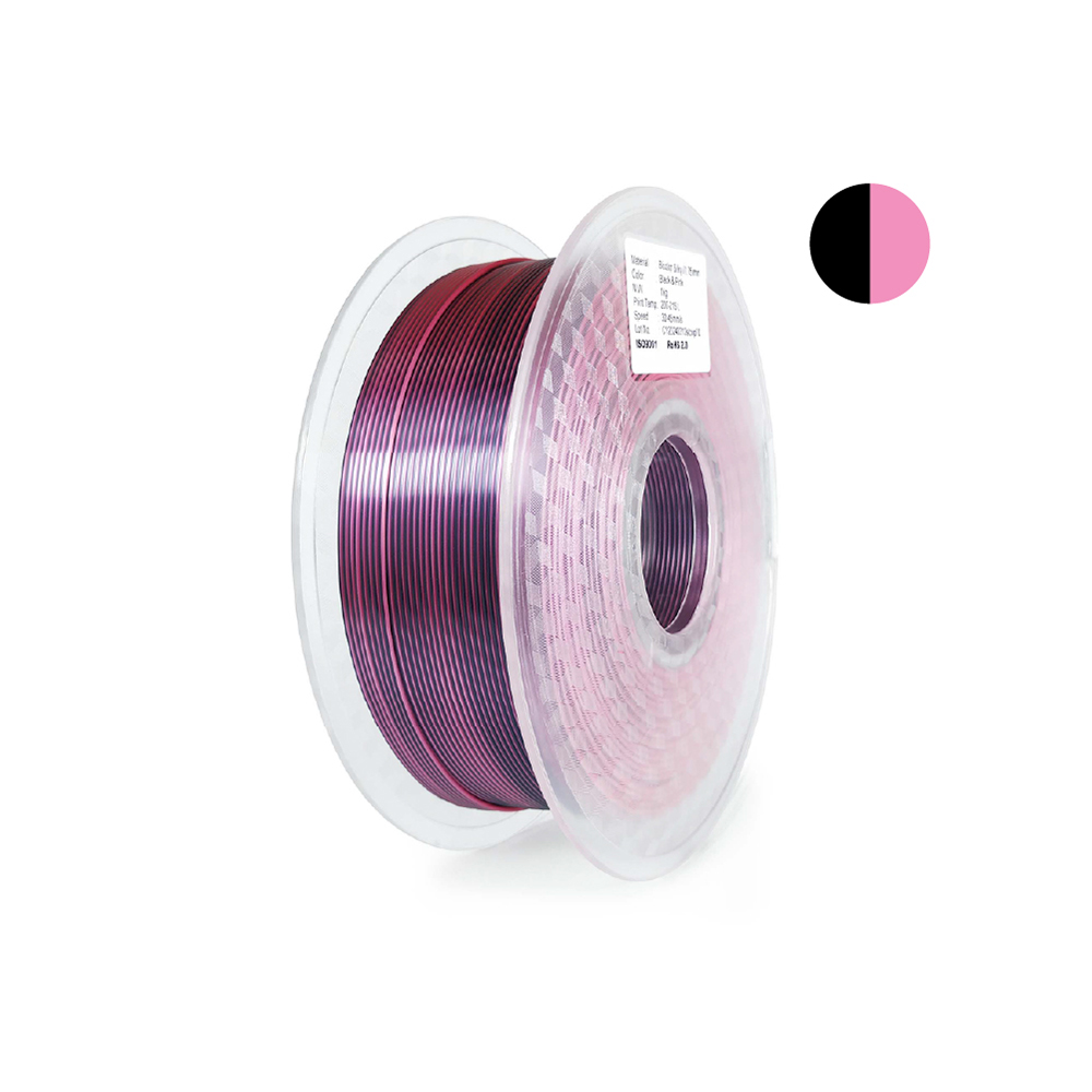 Bicolor Silky（Black + Pink）