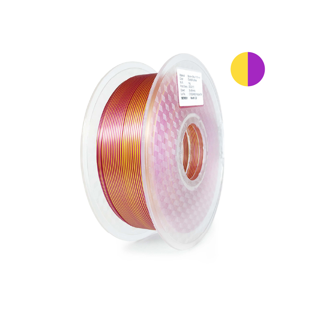 Bicolor Silky（Gold + Fuchsia）