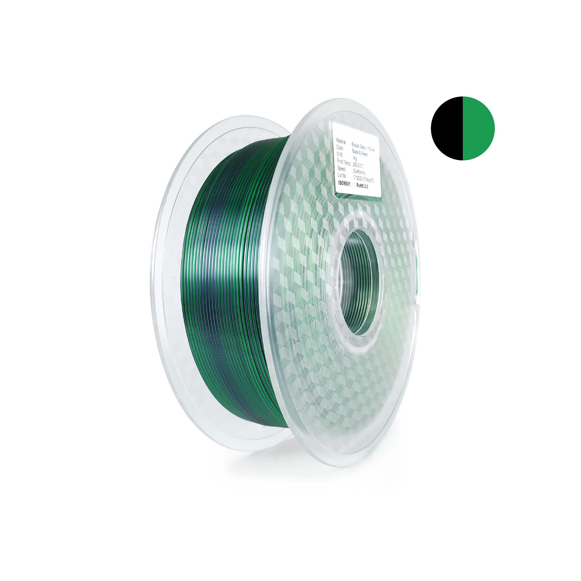 Bicolor Silky（Black+Green）