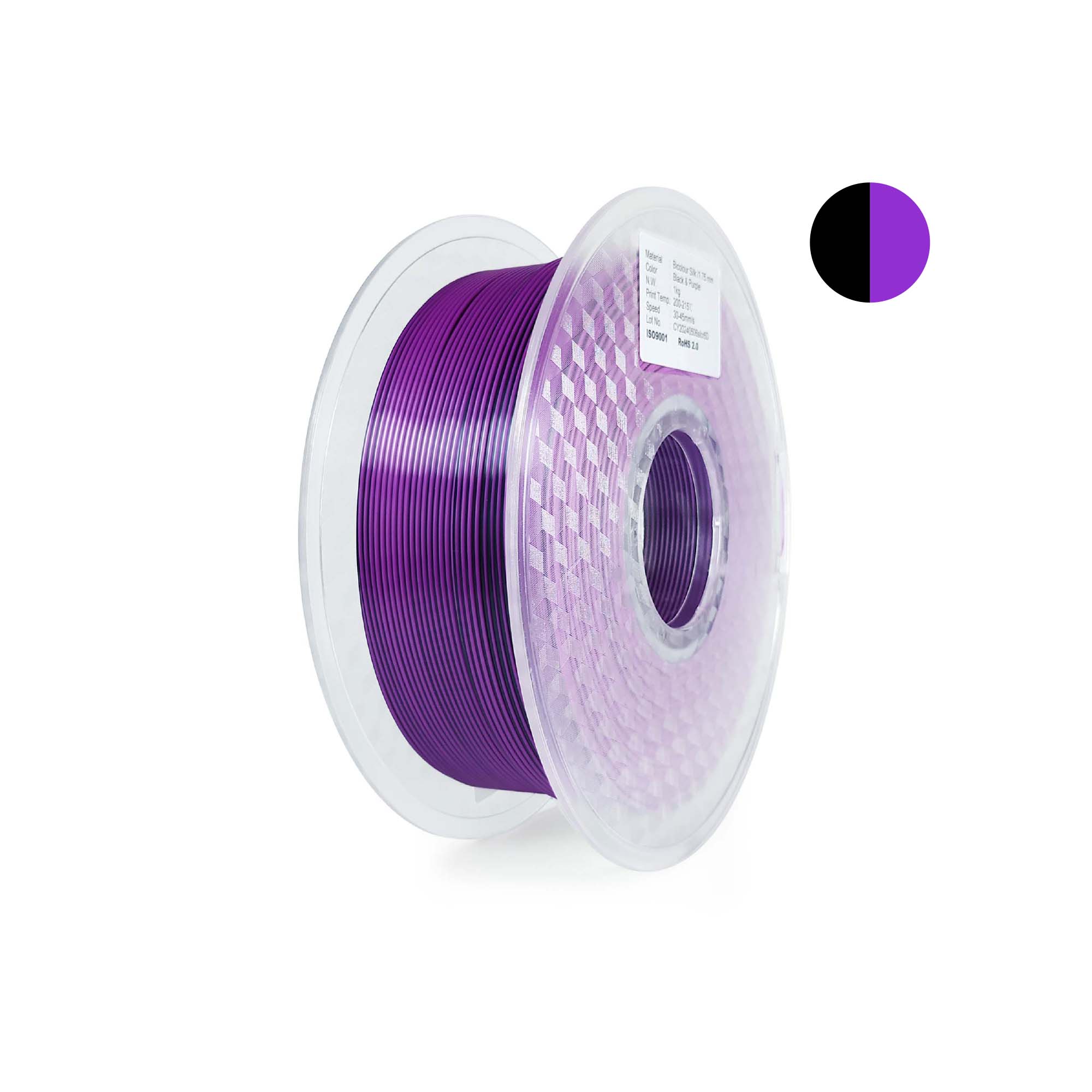 Bicolor Silky（Black+Purple）