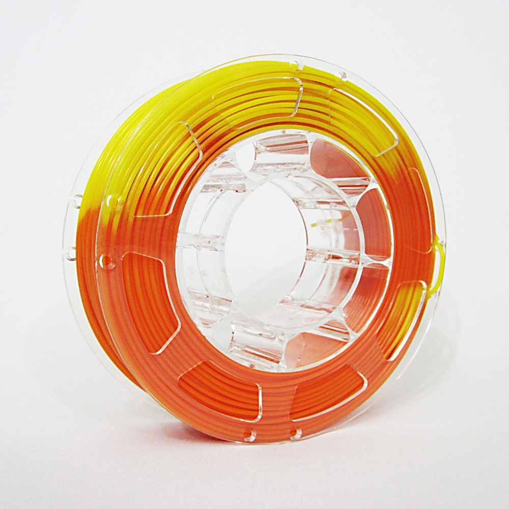 PLA Temperature Change Orange To Yellow