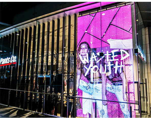 橱窗LED透明屏-澳洲悉尼