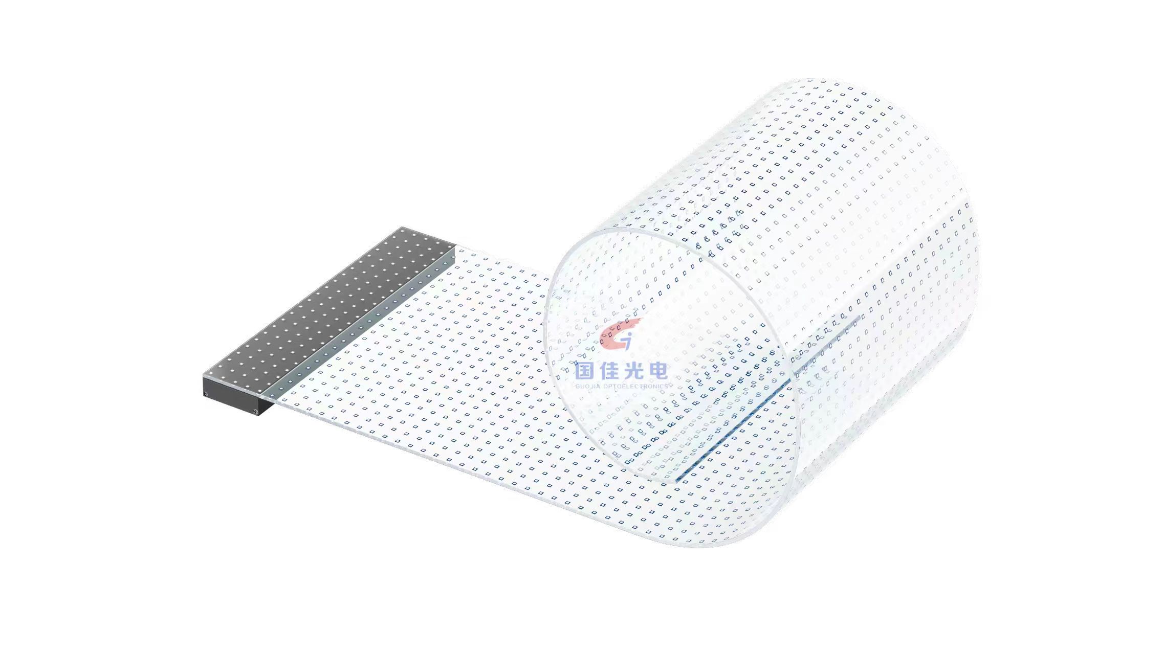 成都先进技术成果中心2块P6LED晶膜屏圆柱