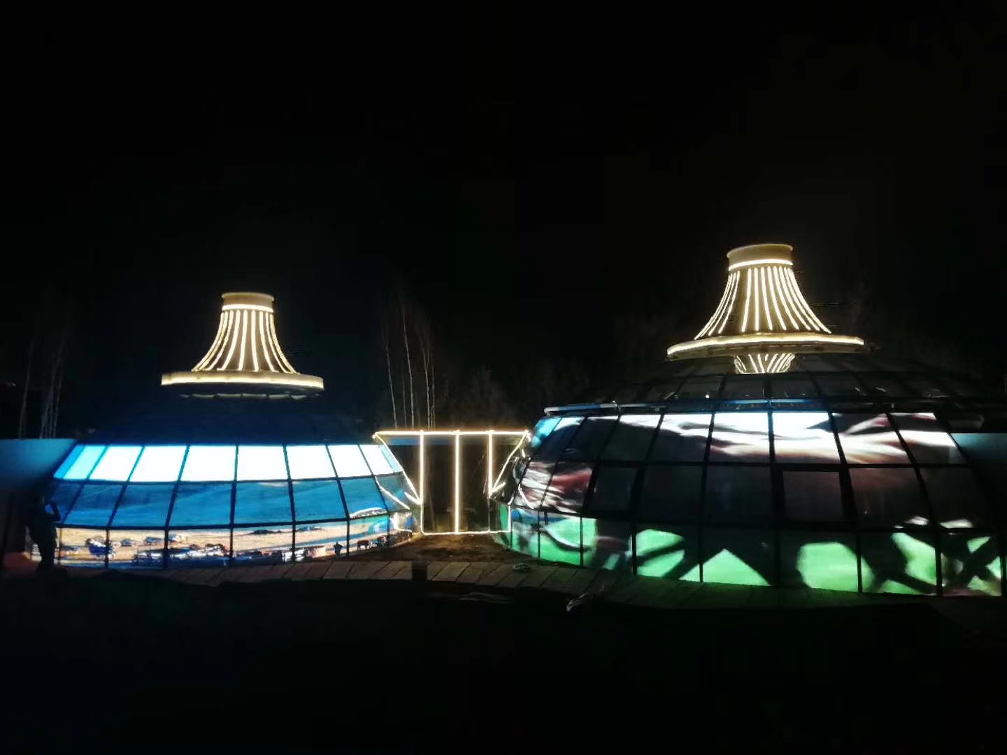 2019北京世界园艺博览会3.91透明屏投入使用，接受习主席检阅