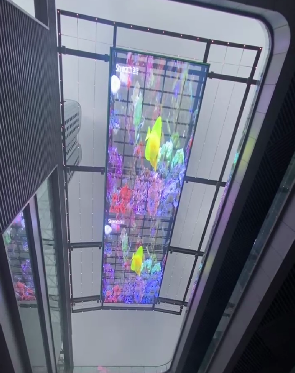 重庆市永川区200平方P15.6-31.2直插格栅天幕屏