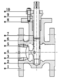电动偏心半球阀_结构图