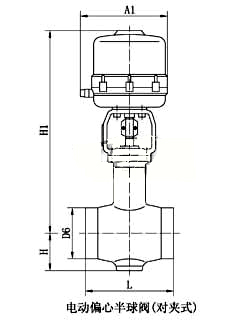 电动偏心半球阀_对夹式