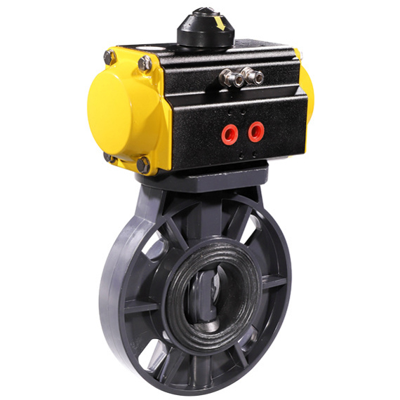 气动PVC蝶阀-塑料蝶阀-PVC-ZGJD