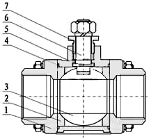 电动内螺纹球阀_三片式(阀体)