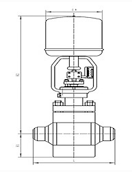 电动高压调节阀_尺寸图