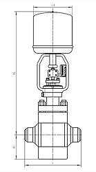 电动多级调节阀_尺寸图