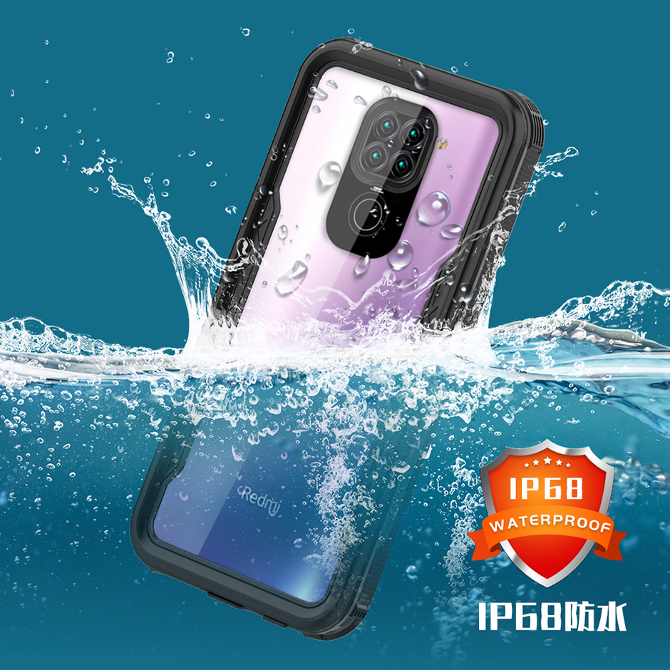 新款小米xiaomi红米redmi欧美热销红米note9手机防水壳